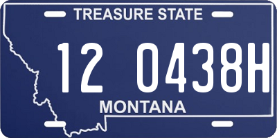 MT license plate 120438H