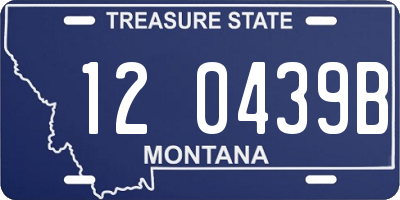 MT license plate 120439B