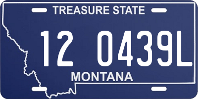 MT license plate 120439L