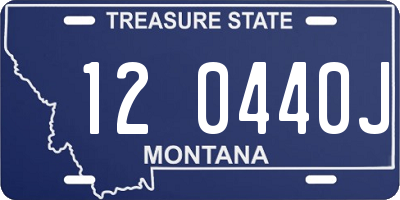 MT license plate 120440J