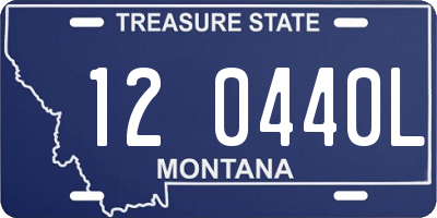 MT license plate 120440L