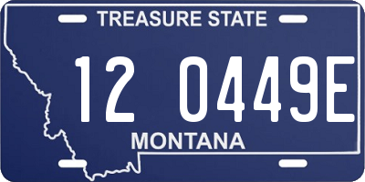 MT license plate 120449E