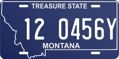 MT license plate 120456Y