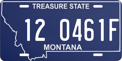 MT license plate 120461F