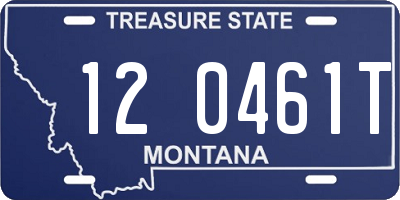 MT license plate 120461T