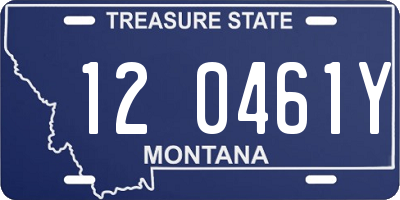 MT license plate 120461Y