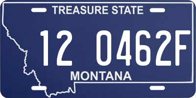 MT license plate 120462F