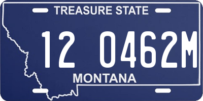 MT license plate 120462M