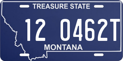 MT license plate 120462T