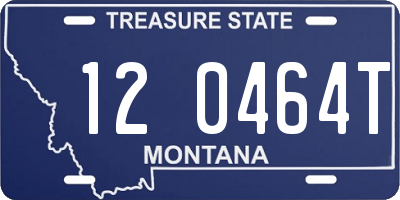 MT license plate 120464T