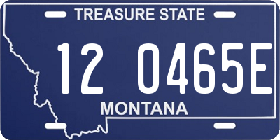 MT license plate 120465E