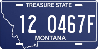 MT license plate 120467F