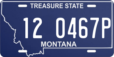 MT license plate 120467P