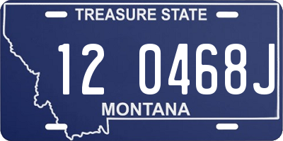 MT license plate 120468J