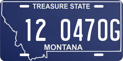 MT license plate 120470G
