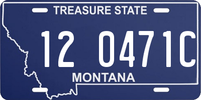 MT license plate 120471C