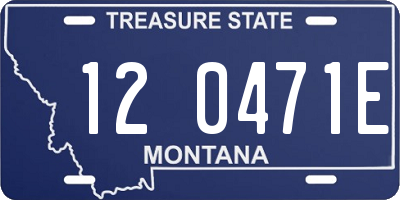 MT license plate 120471E