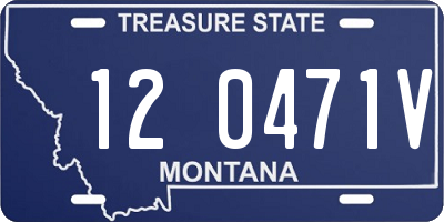 MT license plate 120471V