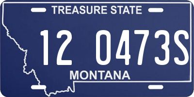 MT license plate 120473S