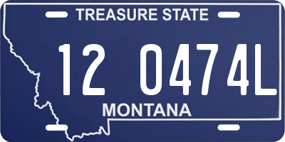 MT license plate 120474L