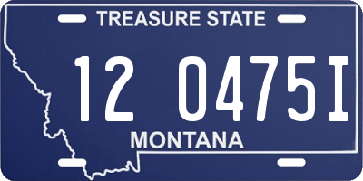 MT license plate 120475I