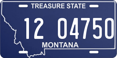 MT license plate 120475O
