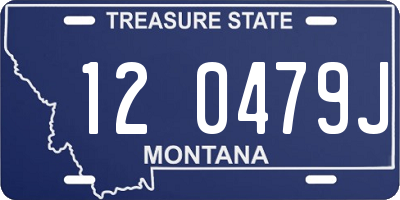 MT license plate 120479J