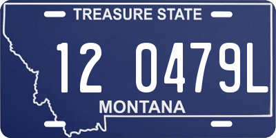 MT license plate 120479L