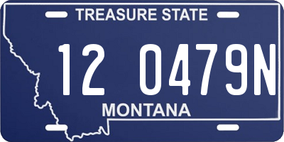 MT license plate 120479N