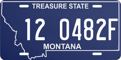 MT license plate 120482F