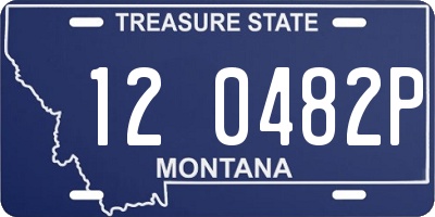 MT license plate 120482P