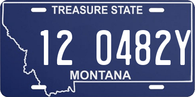 MT license plate 120482Y