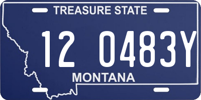 MT license plate 120483Y