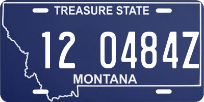 MT license plate 120484Z