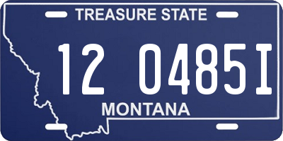MT license plate 120485I