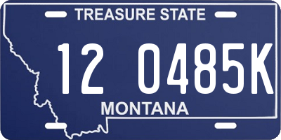 MT license plate 120485K