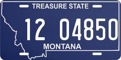 MT license plate 120485O