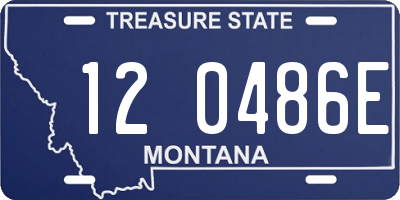 MT license plate 120486E
