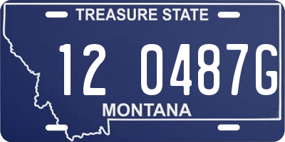 MT license plate 120487G