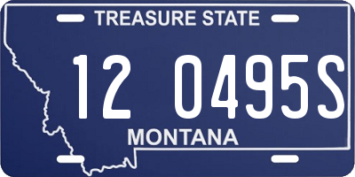 MT license plate 120495S