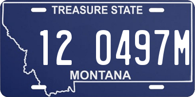 MT license plate 120497M