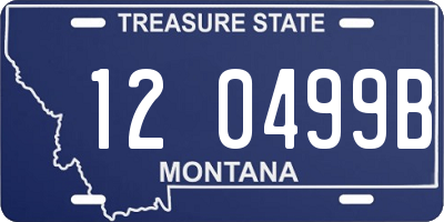 MT license plate 120499B