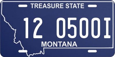 MT license plate 120500I