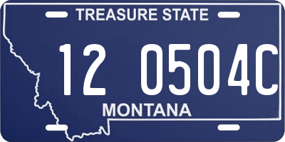 MT license plate 120504C