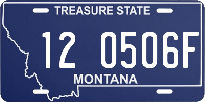 MT license plate 120506F