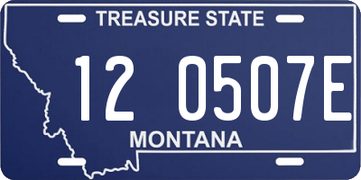 MT license plate 120507E