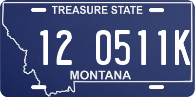 MT license plate 120511K