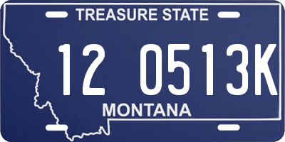 MT license plate 120513K