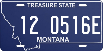 MT license plate 120516E