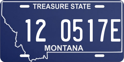 MT license plate 120517E